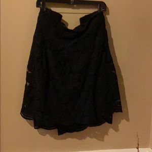 Black lace Torrid shorts (size 6)